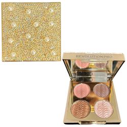Revolution Pro Eye Quad "Diamonds and Pearls" Eyeshadow Palette Lightly Swatched