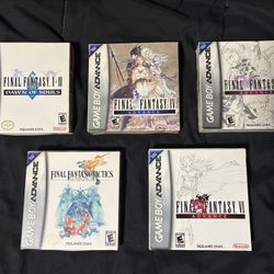 Final Fantasy Gameboy Advance Lot Box/Complete (1+2/I+II, 4/IV, 5/V, 6/VI, Tactics GBA)