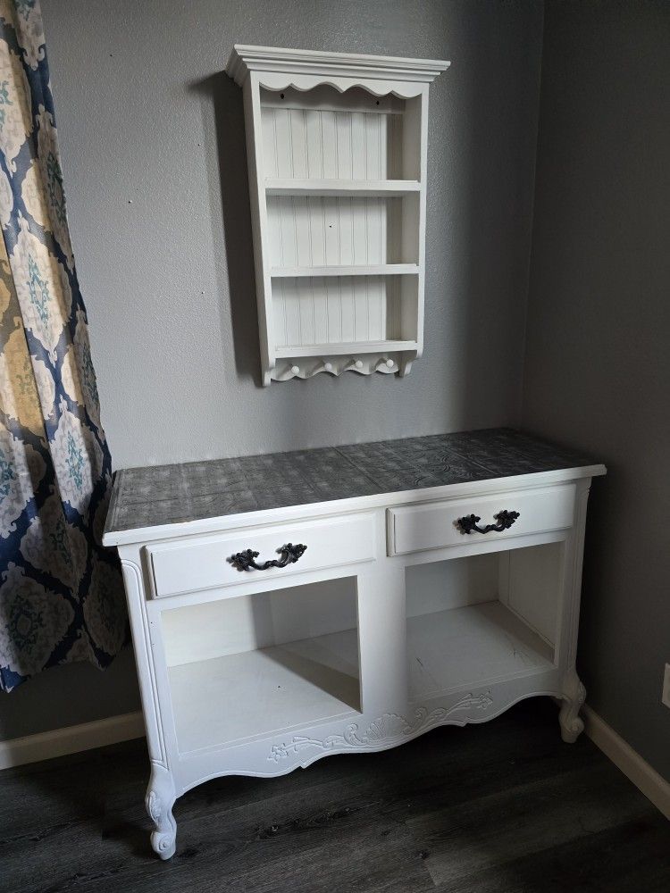 Timber Cottage Shelf/farm Hutch Cabinet
