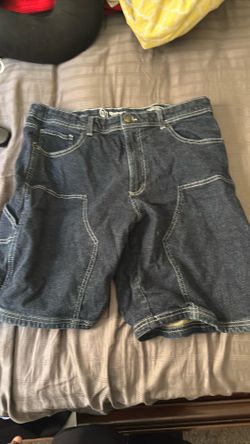 Original Use Men's Denim Carpenter Shorts - Dark Wash