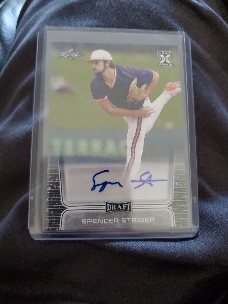 Spencer Strider XRC RC Rookie Autograph Great Card