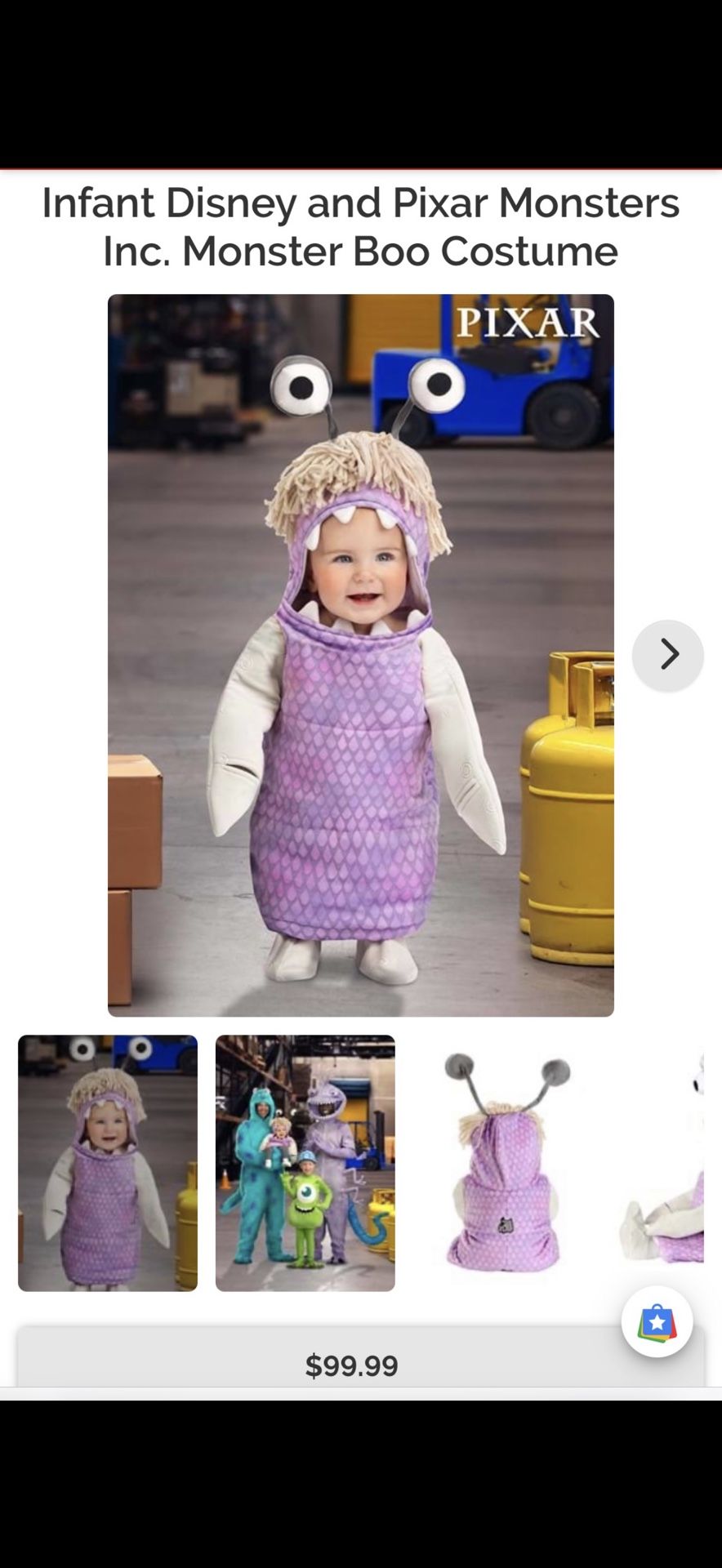 Monsters Inc Boo Costume