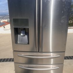 Stainless Steel Samsung Refrigerator And Freezer