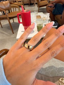 Oura smart ring gen 3, size 6, horizon gold