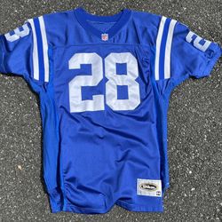 Marshall Faulk Indianapolis Colts Football Jersey Size 44 Wilson Authentic Stitched Vintage 