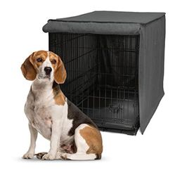 “New”(1 In Stock)Metal Dog Crate Cover 36” W/roller Shades,machine Washable(black) Retail$49