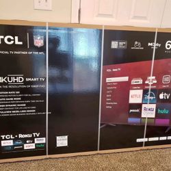 65” TCL Roku Smart TV 4K
