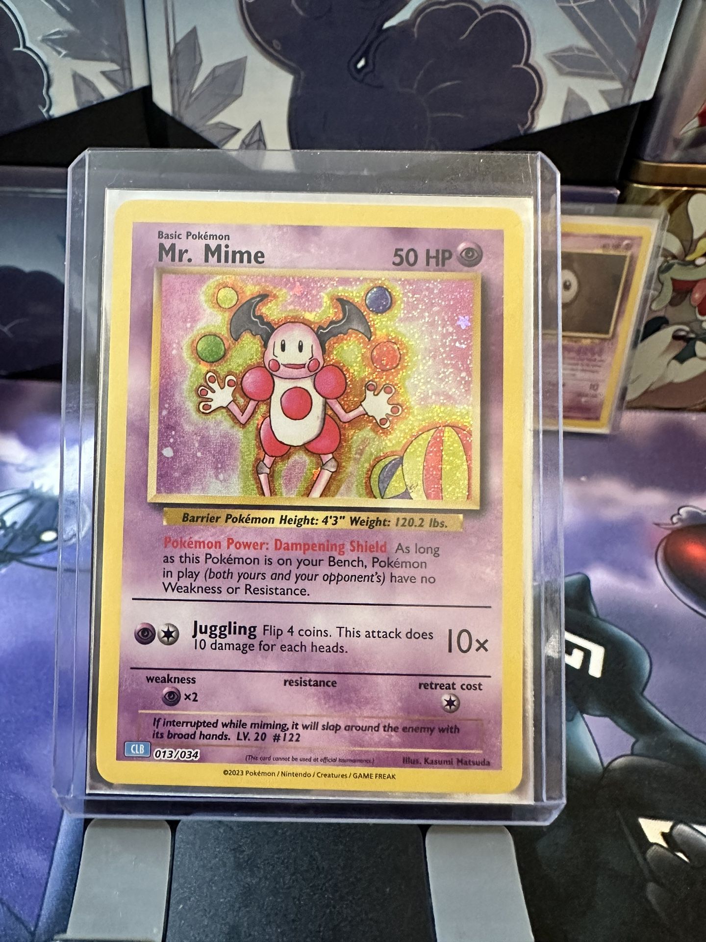 Holo Mr. Mime 013/034 ENGLISH CLB Pokémon TCG Classic 2023 Card NM 013/034