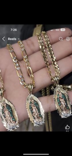 Cadena Y Medalla En Oro De 14k Garantizado 