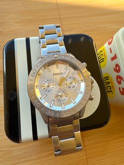 3 Men’s Fossil Chronograph Watches w/ Tins – Needs Batteries