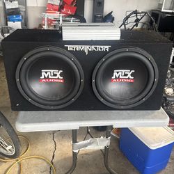 2 MTX 12’’s PLUS AMP.