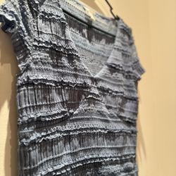 Aeropostale Blue Ruffled Woman’s Blouse 