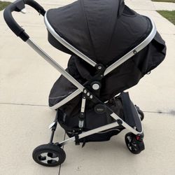 2 in 1 Infant Stroller & Reversible Bassinet Pram