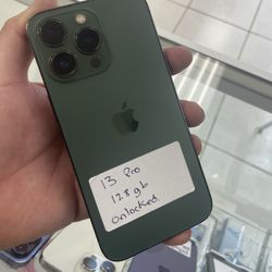 Green 13 Pro Unlocked. Cheap $50 Down W Approval 