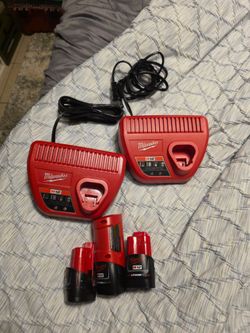 Milwaukee M12 Batteries and chargers