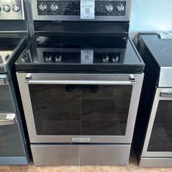 kitchen aid 30inch electric Stove 