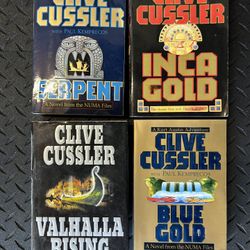 Clive Cussler books Lot Of 4