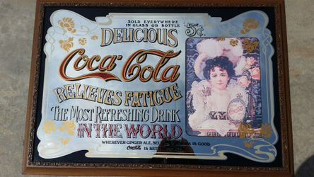 Coca cola pub mirror