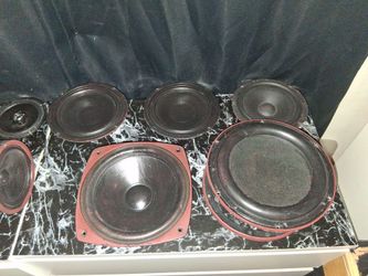 Lot of 7 Speaker Woofer Drivers