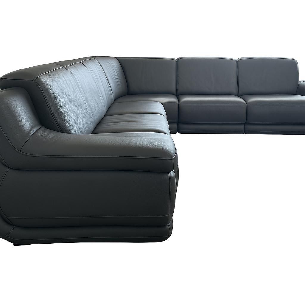 Macy’s Leather Sectional Power Reclining Sofa