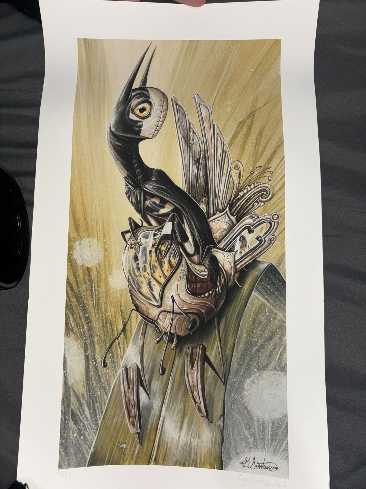 GREG "CRAOLA" SIMKINS "KNIGHT BATMAN" PRINT