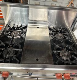 Wolf Gourmet Gas Range top with burners