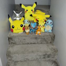 Pokemon Plushies Lot $80