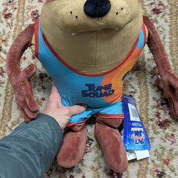 Space Jam Kids Taz stuffed animal, stuffie, new with tags