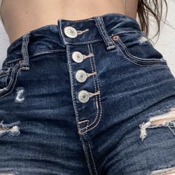 American Eagle High Rise Shortie Jean Short Size 4 