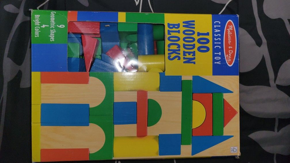 100 Wooden Blocks For Kids