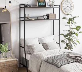 Over-The-Bed Storage for Twin & XL Twin Beds, Espresso/Black