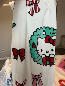 Hello Kitty Christmas Blanket