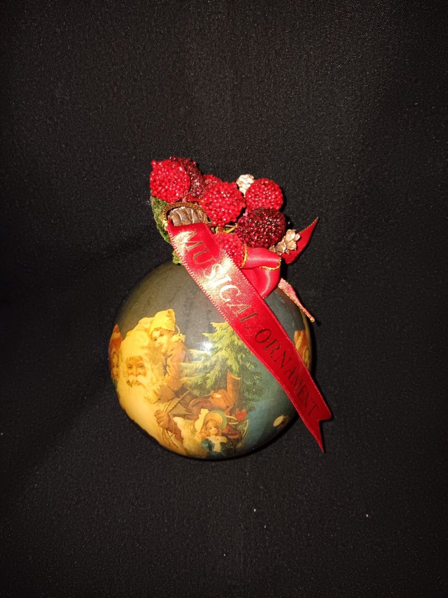 Vintage Musical Ball Ornament