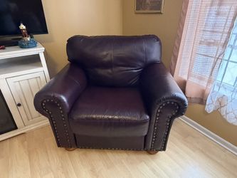 Leather Sofa And Chair