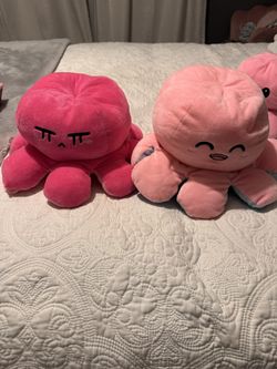 Reversible Octopus Plushies 