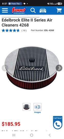 Edelbrock Elite II Series Air Cleaner 4268