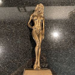 Neils Anderson Figure Goddess Durable Poly-resin 16" Bronze Sculpture with Base