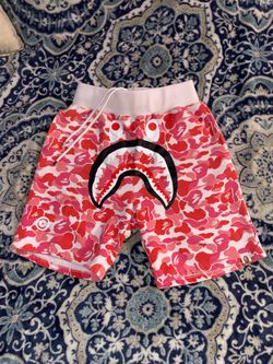 PINK BAPE SHORTS