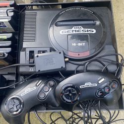 Sega Genesis 14 Games And 2 Controllers 