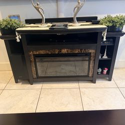Chimney/TV stand