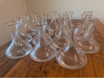 10 Tall Glass Flower Vases