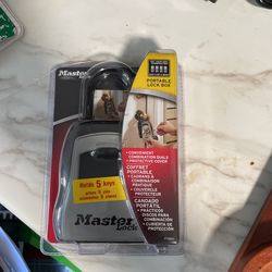 Master lock Portable Lock Box New 