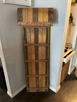 Gladding Vintage Wooden Toboggan Sled
