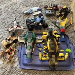 Lego sets and pieces. Several hundred pieces