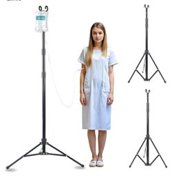 Skywin Collapsible Steel Tripod IV Pole, Portable IV Pole Stand - 3 Pack