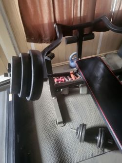 Weight bench & weights