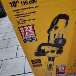 DeWalt 18 In Chainsaw 60 V Tool Only
