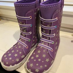 Rain Weather Proof Boots Shoes Size 2/3 Girl