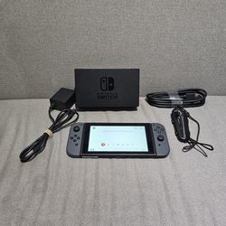 Nintendo Switch V2 Console With Gray Joy Cons 