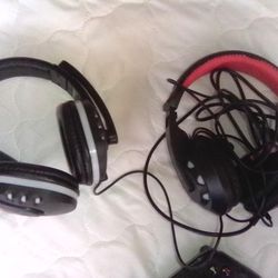 Xbox One Wired And PS4 Wireless Remotes And Headsets 